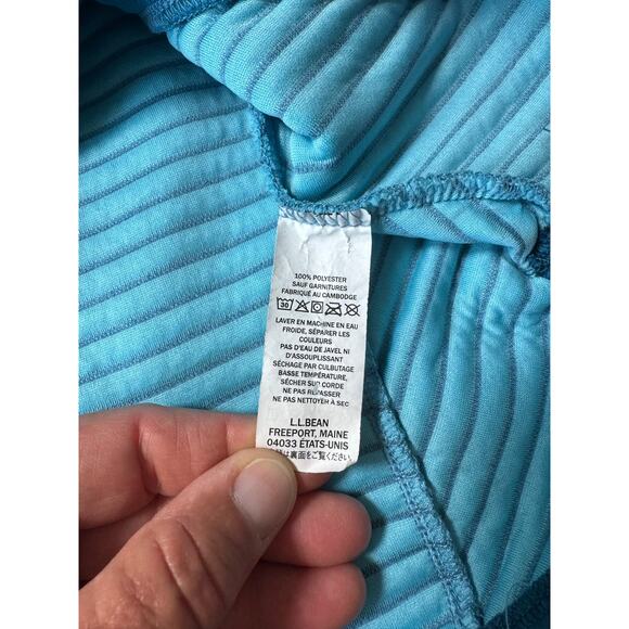 L.L. Bean Ribbed Shirt/Sweatshirt, Women's XL, Blue pull over w/ Pockets - Picture 9 of 11